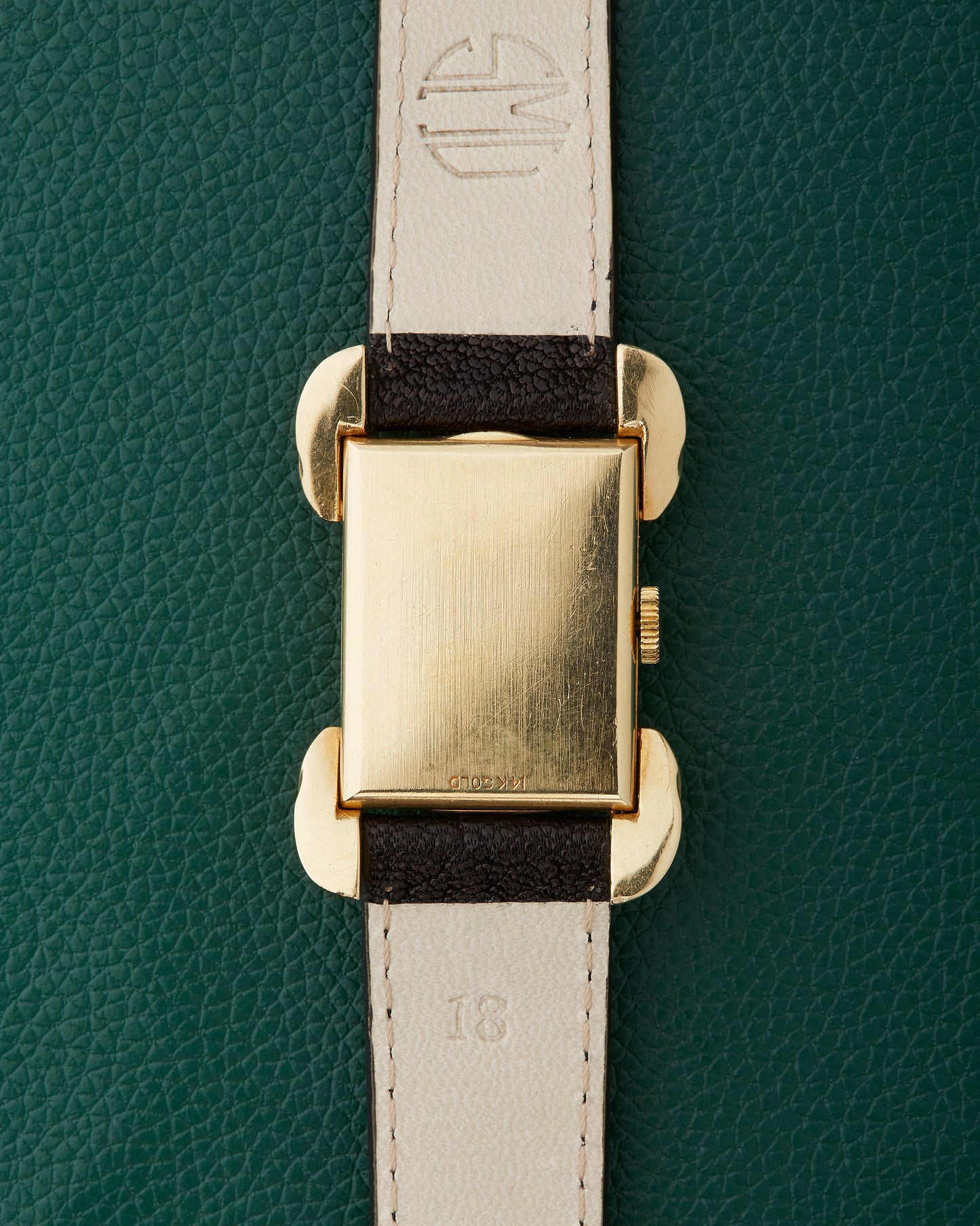 LeCoultre 14K Gold Art Deco Jaeger-LeCoultre Fancy Lugs Watch