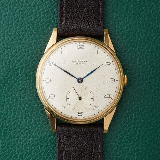Universal Geneve Small Seconds Ref. 11244 HJ Henri Jeanneret 18K Gold