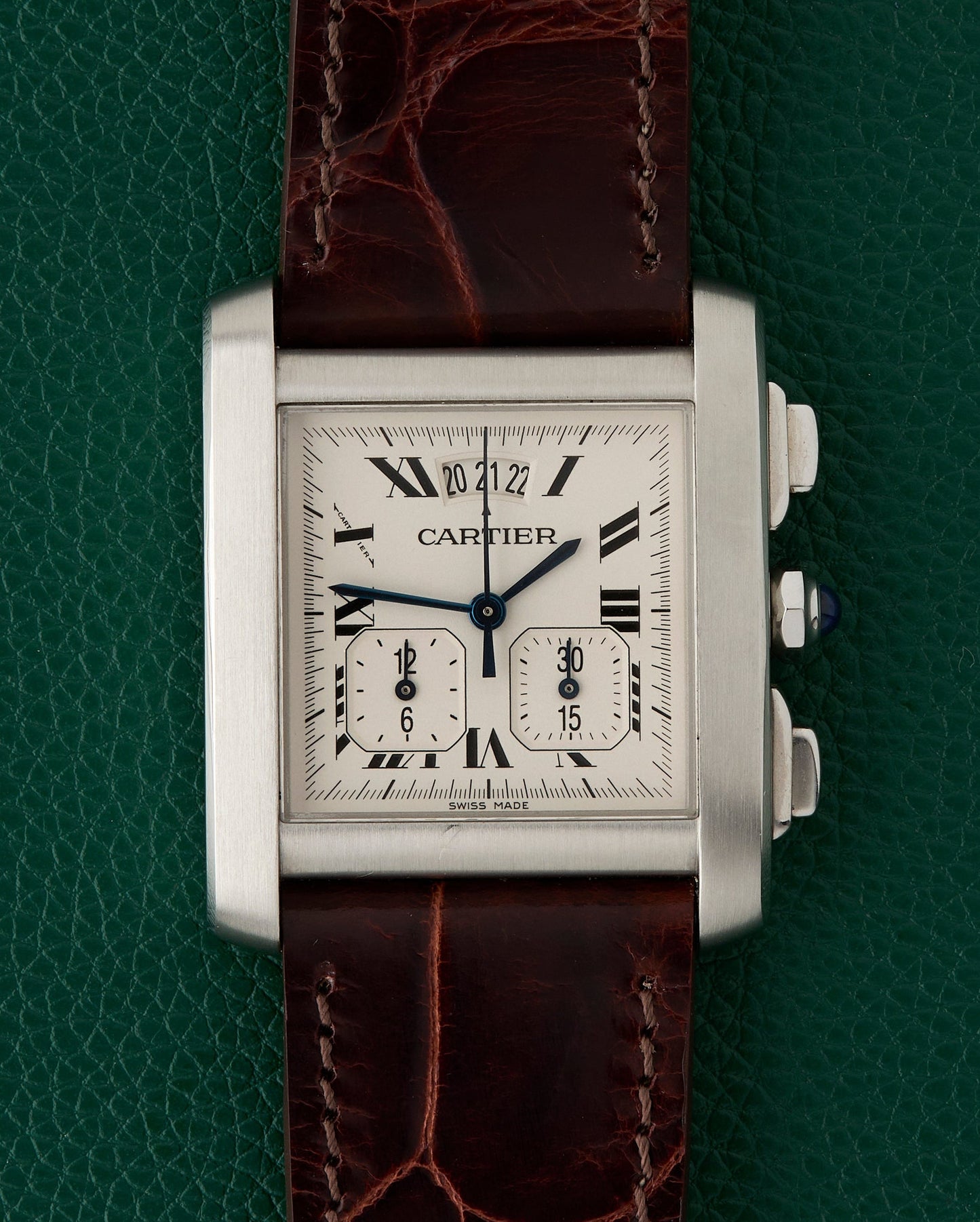 Cartier Tank Française Ref. 2531 Chronoflex “Yearling” Chronograph