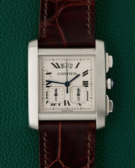 Cartier Tank Française Ref. 2531 Chronoflex “Yearling” Chronograph