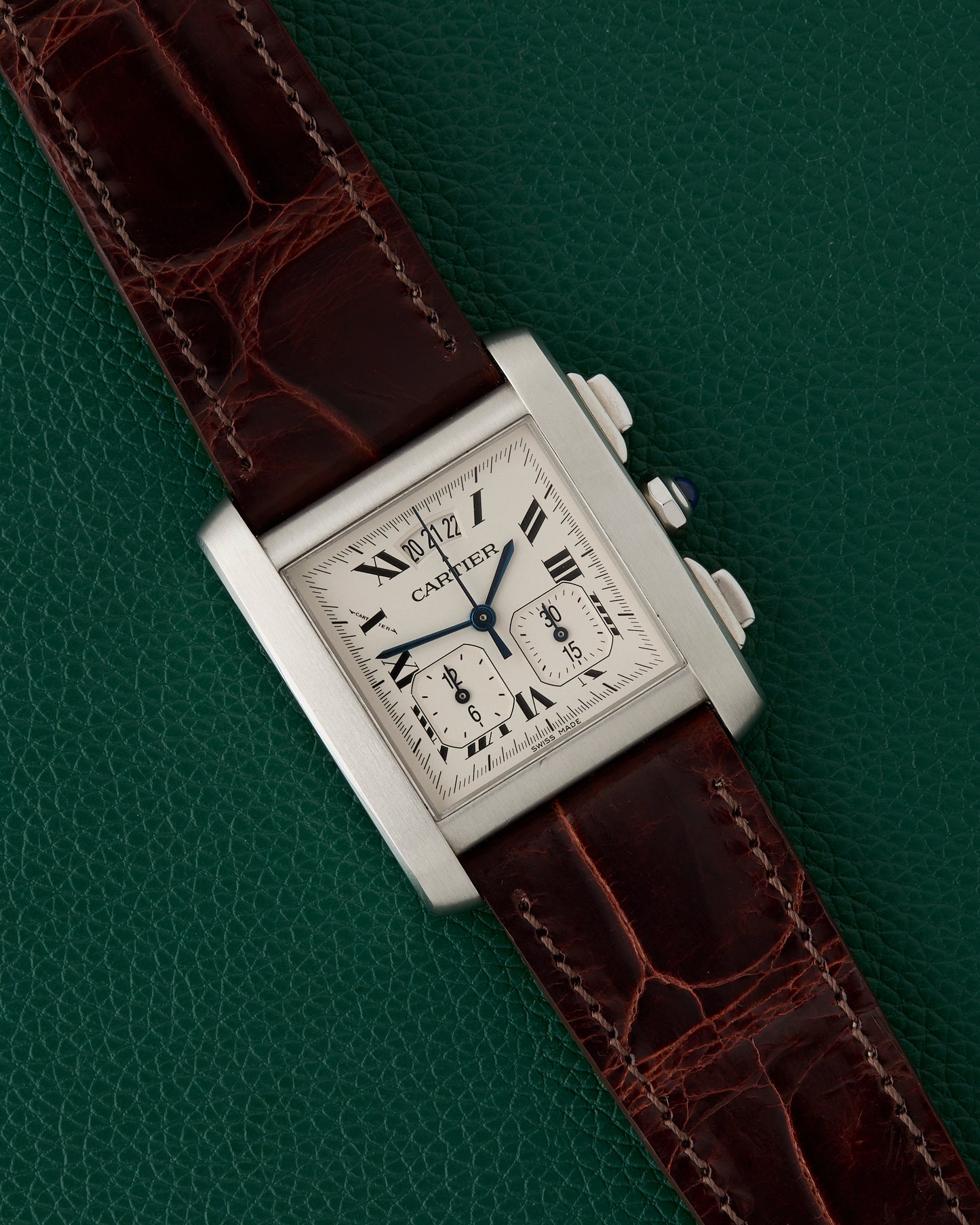 Cartier Tank Française Ref. 2531 Chronoflex “Yearling” Chronograph