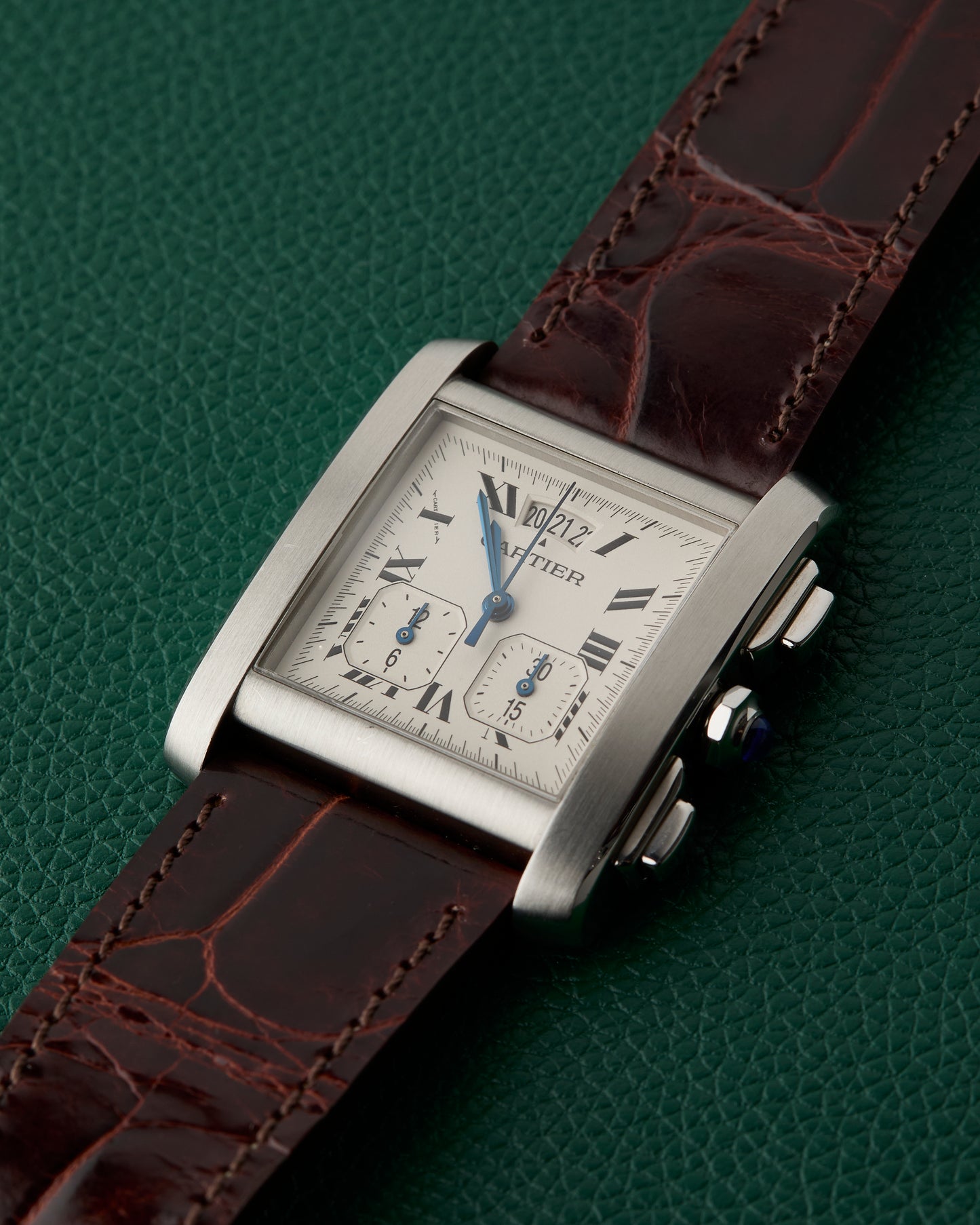 Cartier Tank Française Ref. 2531 Chronoflex “Yearling” Chronograph