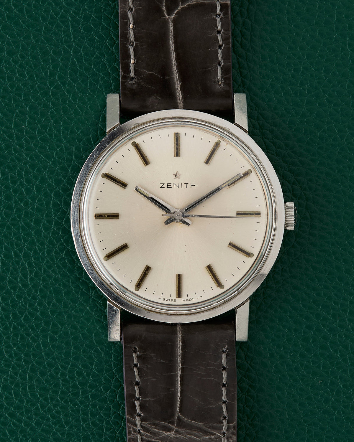 Zenith Silver Dial Dress Watch Manual Winding