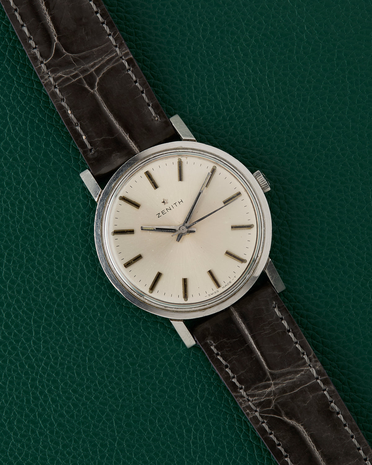 Zenith Silver Dial Dress Watch Manual Winding