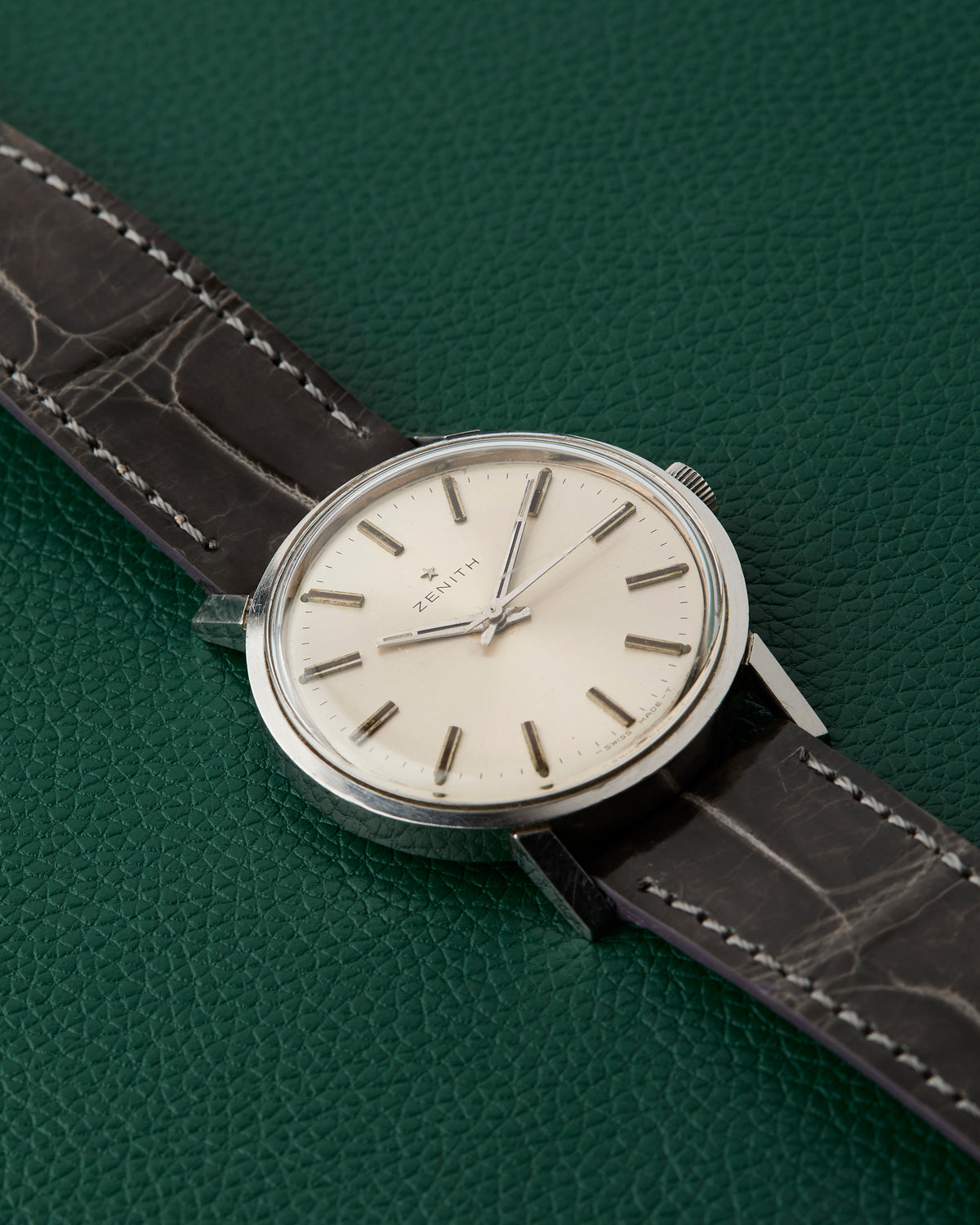 Zenith Silver Dial Dress Watch Manual Winding