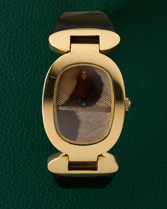 Corum Love Bond Ref. 57310C11 Exotic Feather Dial 18K Yellow Gold
