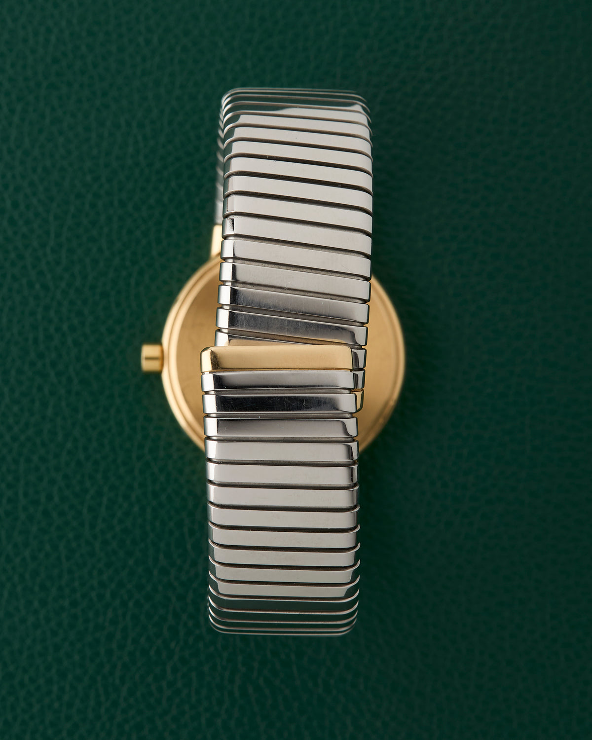 Bulgari Tubogas Ref. BB 30 2T Two Tone 18K Gold Cuff Bracelet
