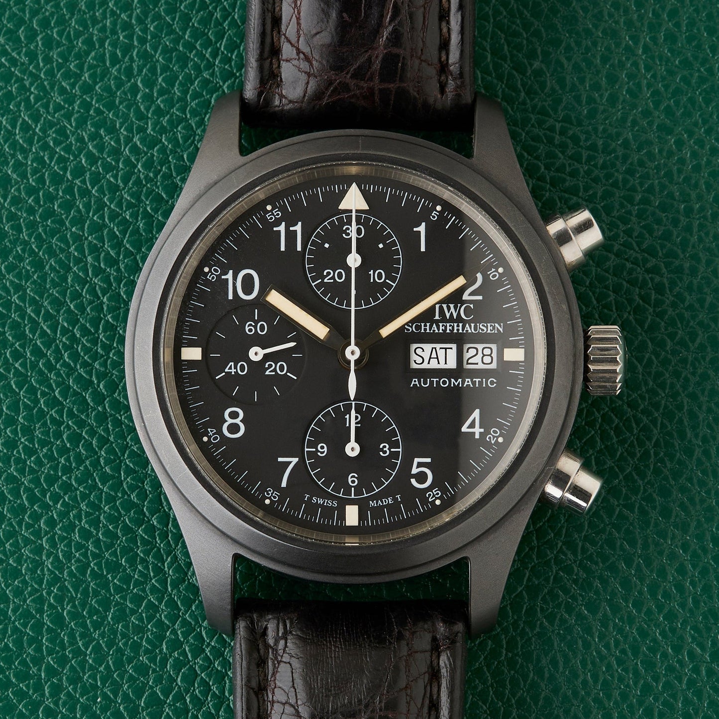 IWC 3705 Ceramic Fliegerchronograph Neo-Vintage Pilot Chronograph