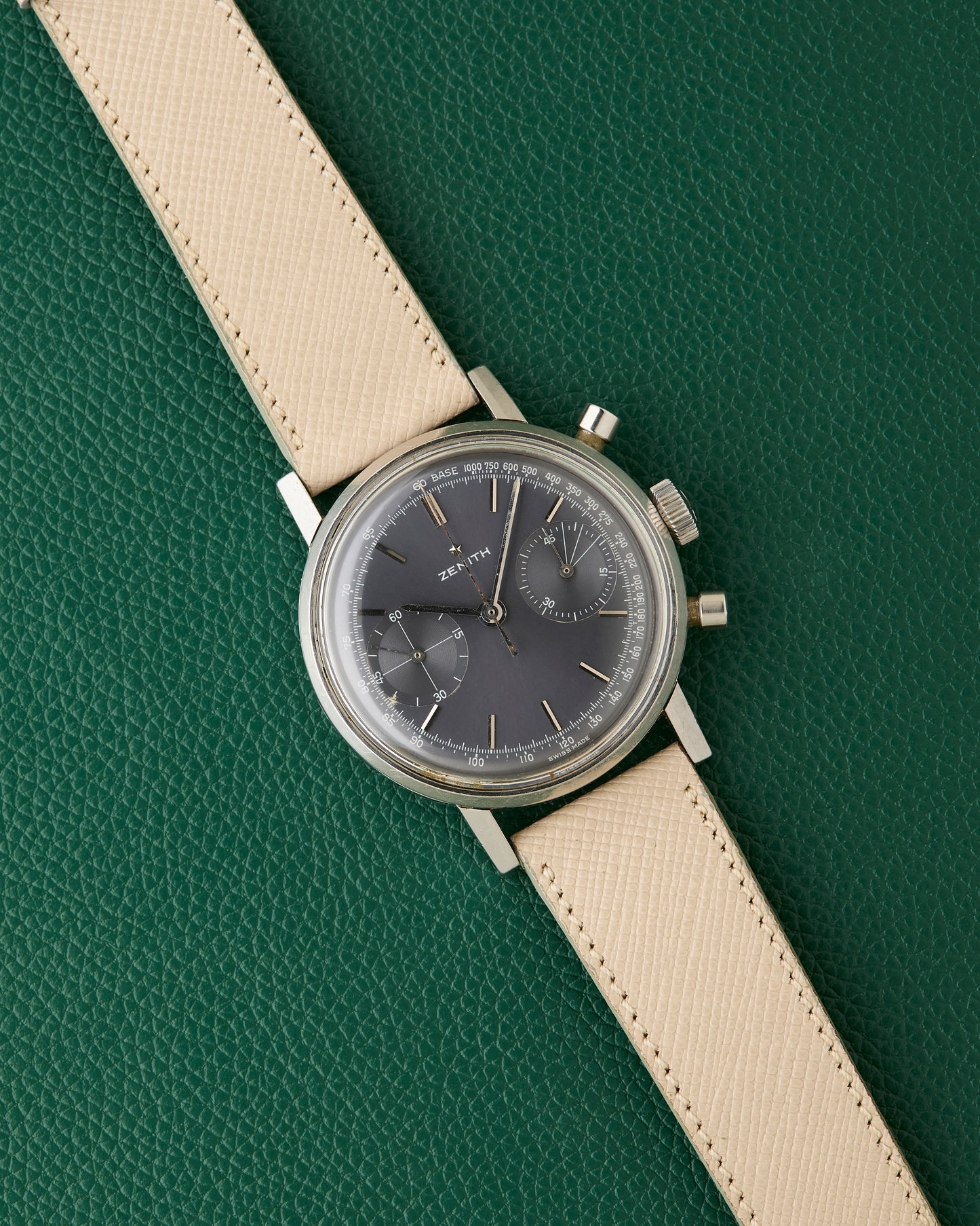 Zenith A271 Slate Sunburst Grey Vintage Chronograph