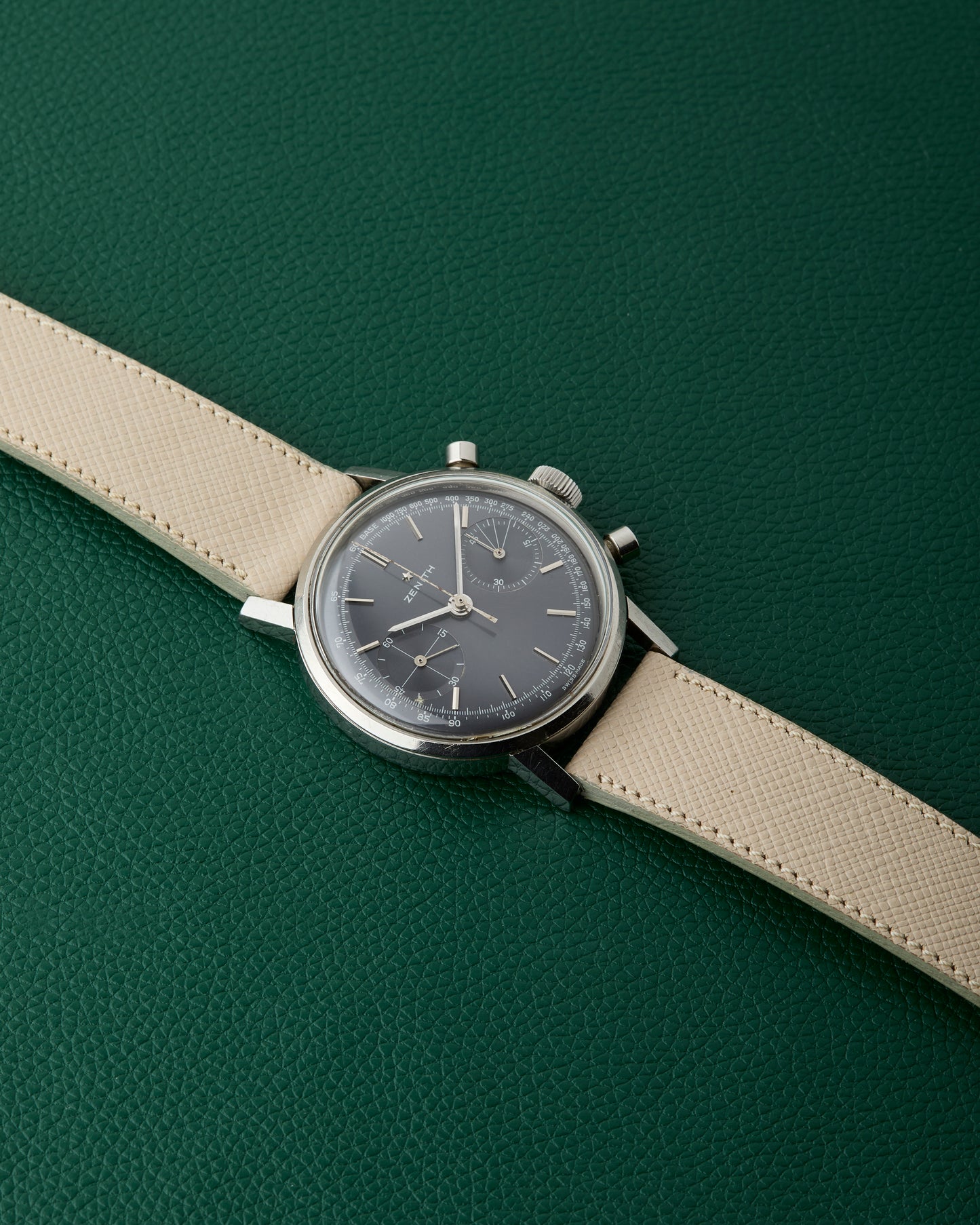 Zenith A271 Slate Sunburst Grey Vintage Chronograph