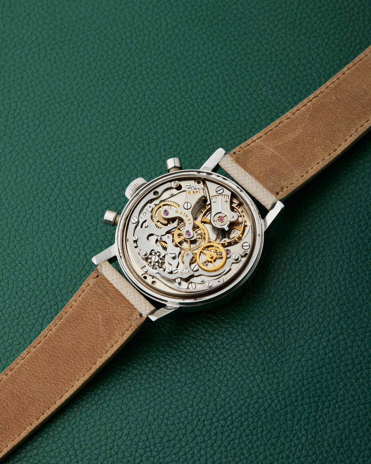 Zenith A271 Slate Sunburst Grey Vintage Chronograph