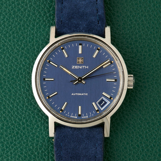 Zenith Surf Ref. 01.1281.380 Vintage 1970s Automatic Blue Dial