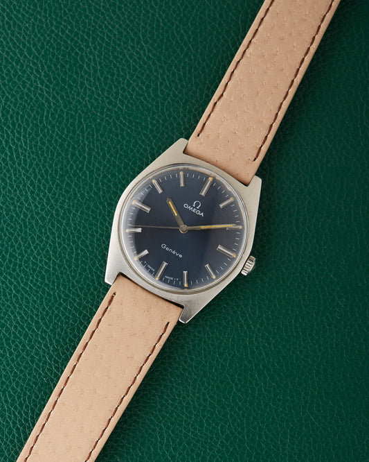 Omega Geneve 135.041 Vintage 1970 Blue Dial Serviced