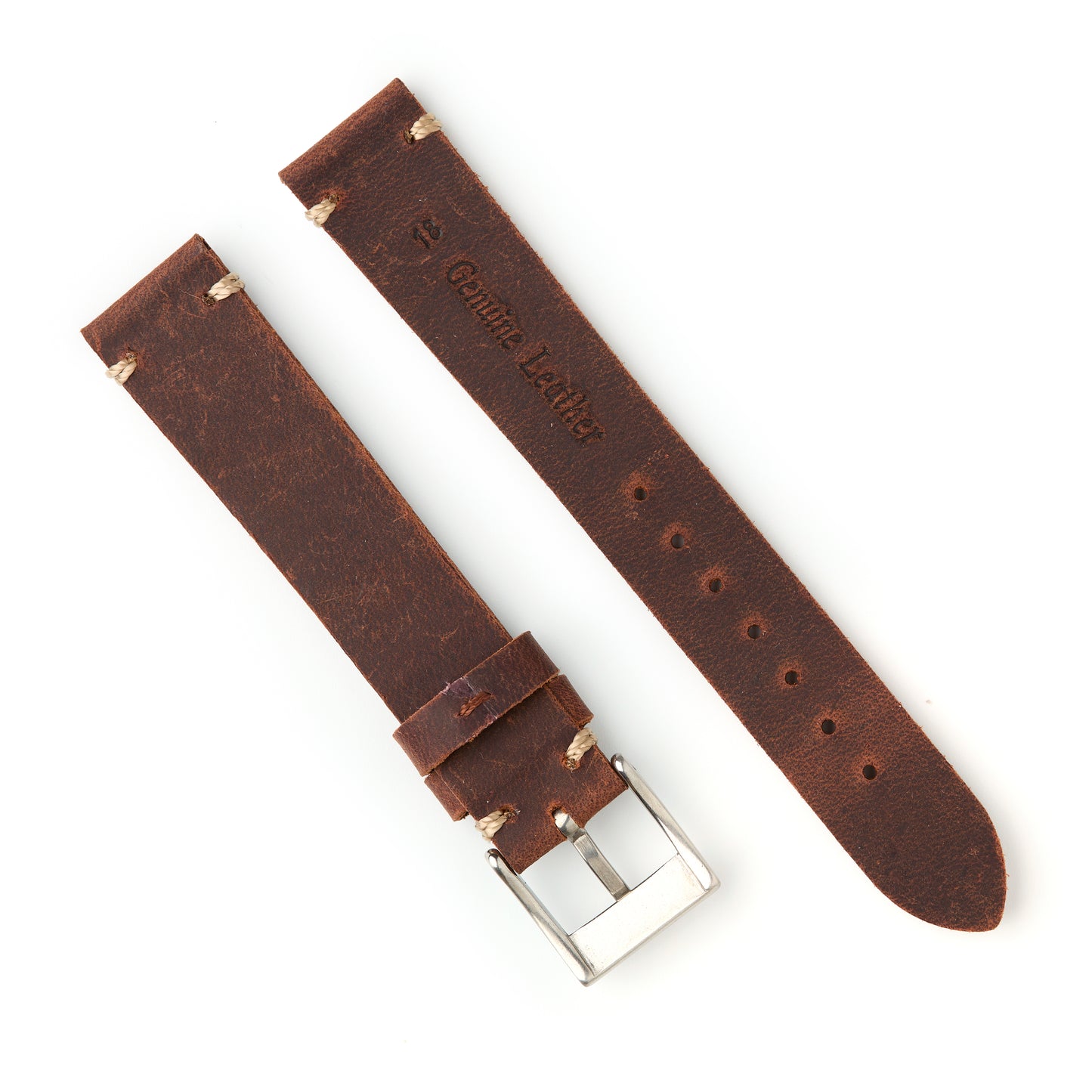 Hatchling Straps Vintage Inspired Brown 18mm