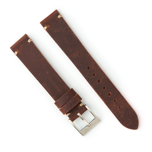 Hatchling Straps Vintage Inspired Brown 18mm