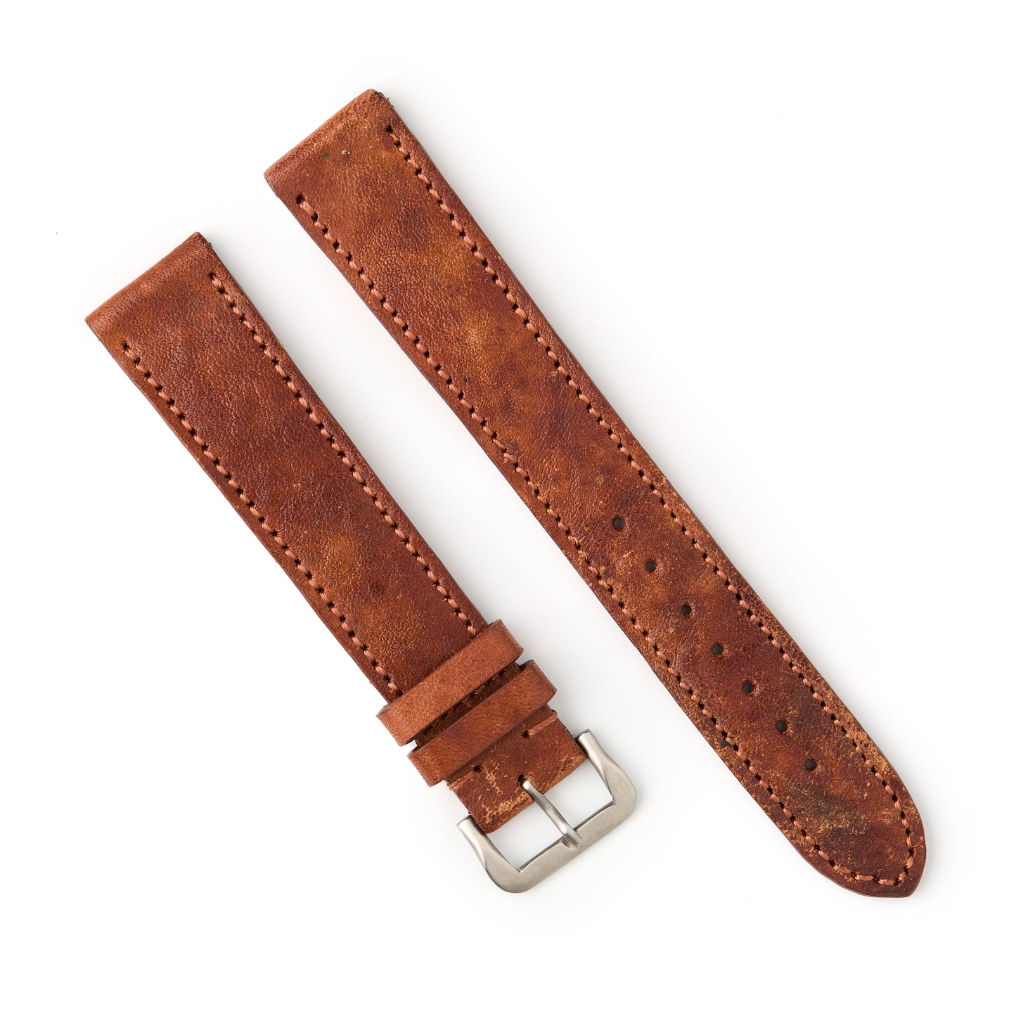 Hatchling Straps Vintage Inspired Brown 18mm-Long