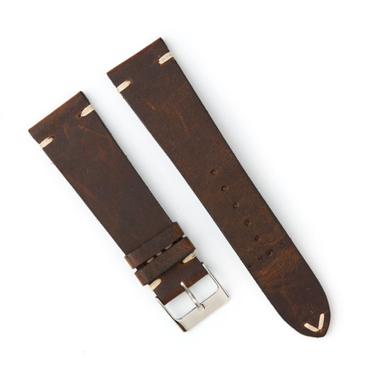 Hatchling Straps Vintage Inspired Brown 22mm
