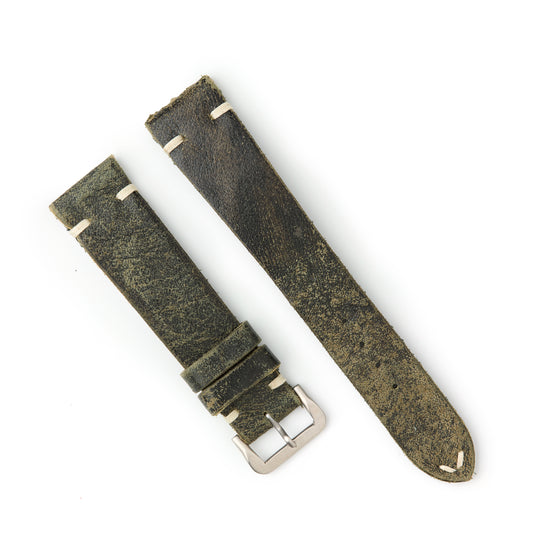 Hatchling Straps Vintage Inspired Green 19mm
