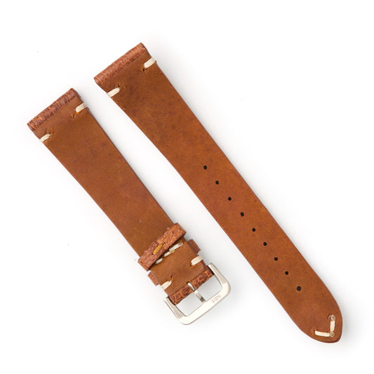 Hatchling Vintage Inspired Watch Strap Band Brown 20mm