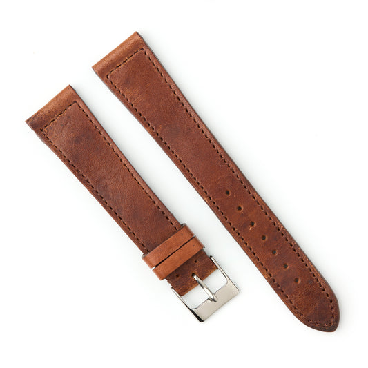Hatchling Straps Vintage Inspired Brown 20mm-Long