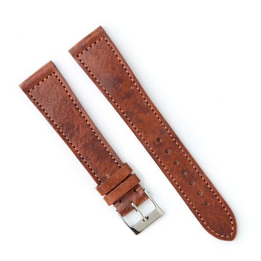 Hatchling Straps Vintage Inspired Brown 20mm-Long