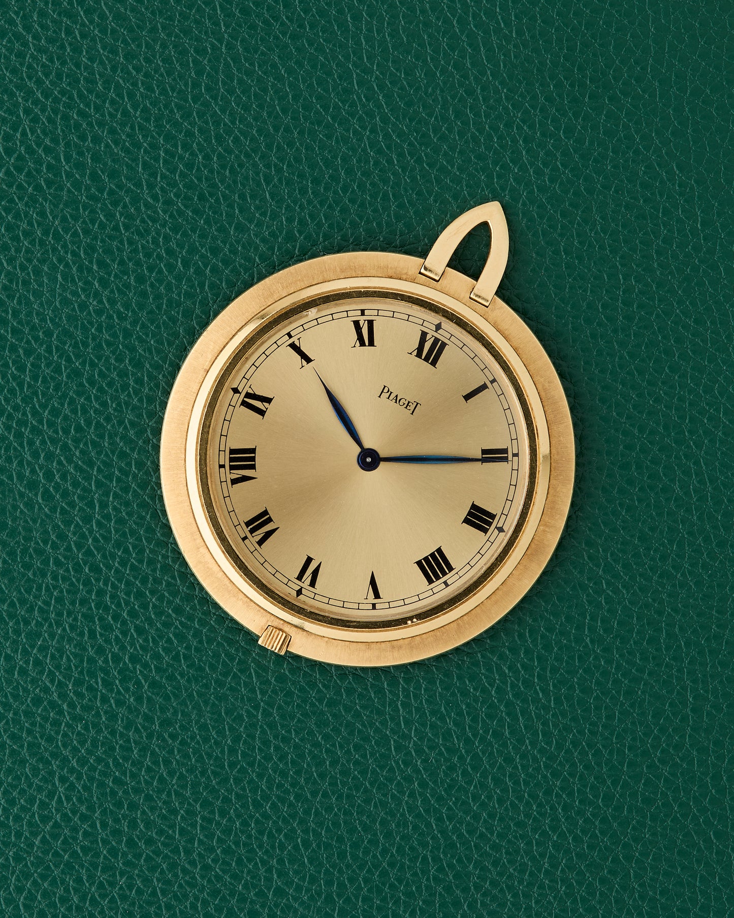 Piaget 18k Yellow Gold Roman Numerals Pocket Pendant Watch