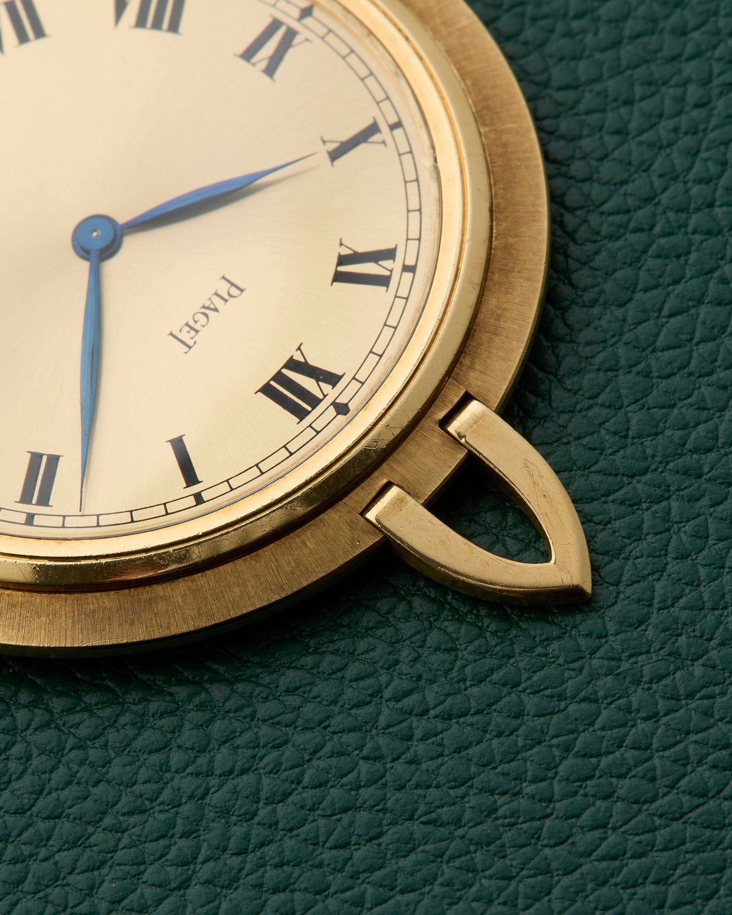 Piaget 18k Yellow Gold Roman Numerals Pocket Pendant Watch