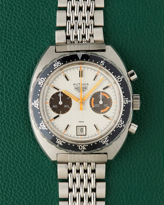 Heuer Ref. 73663 Autavia Orange Boy Gay Freres Bracelet
