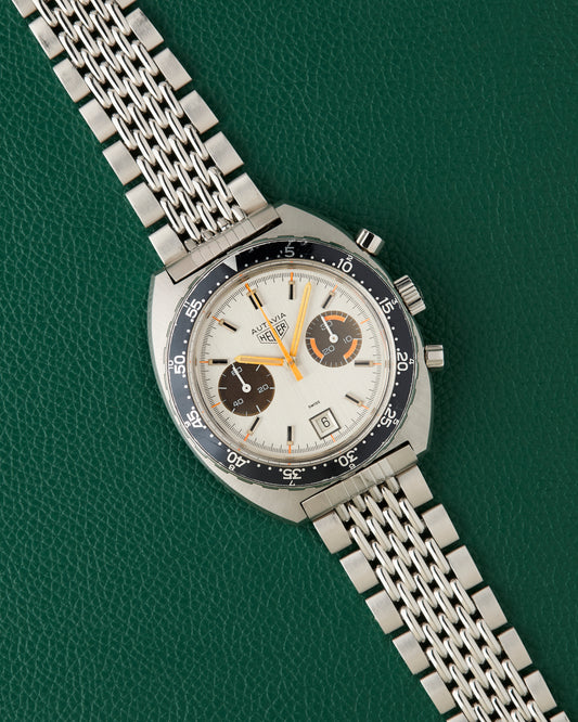 Heuer Ref. 73663 Autavia Orange Boy Gay Freres Bracelet