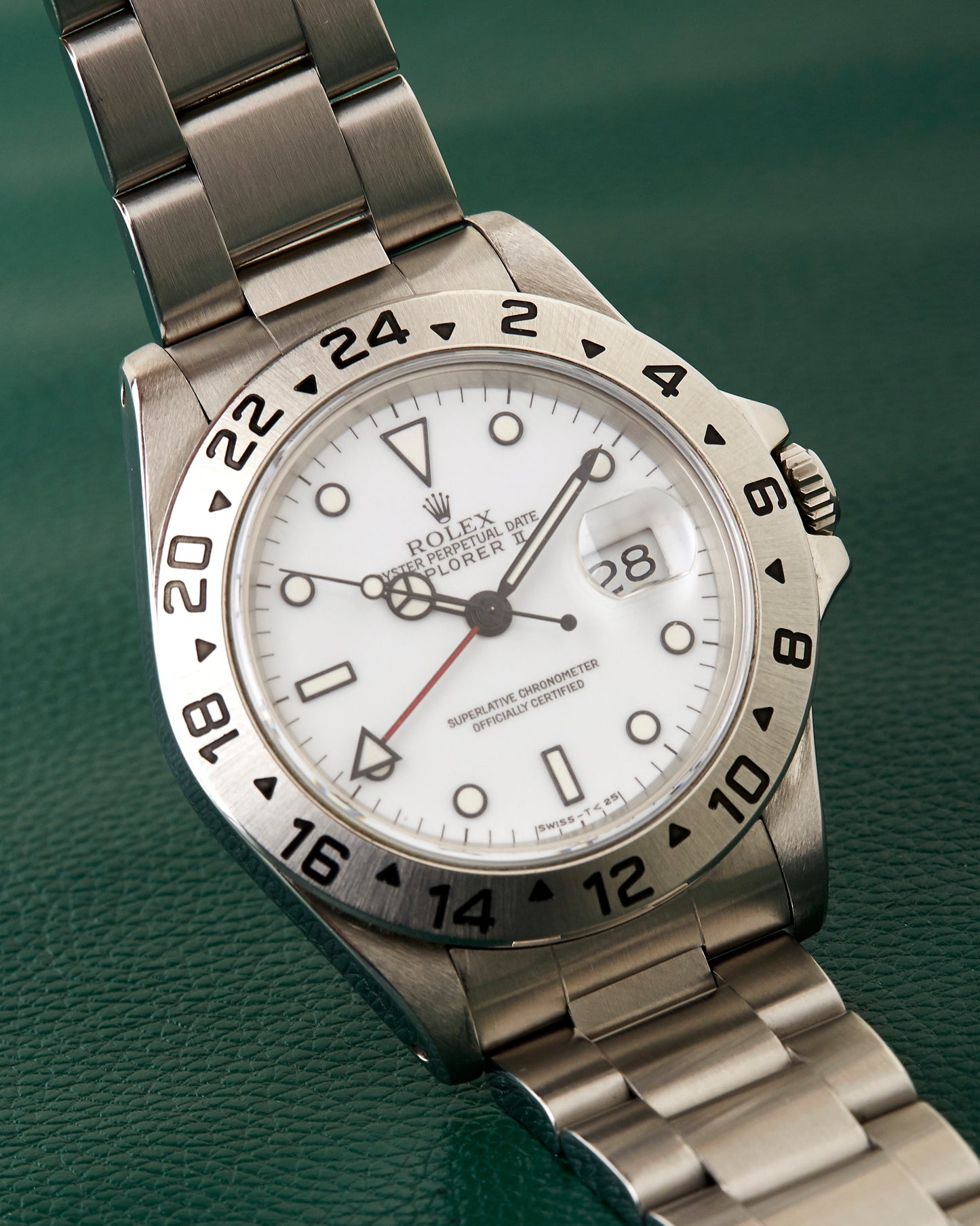 Rolex Explorer II 16570 White Dial Polar X Serial 1991 Oyster Bracelet Serviced