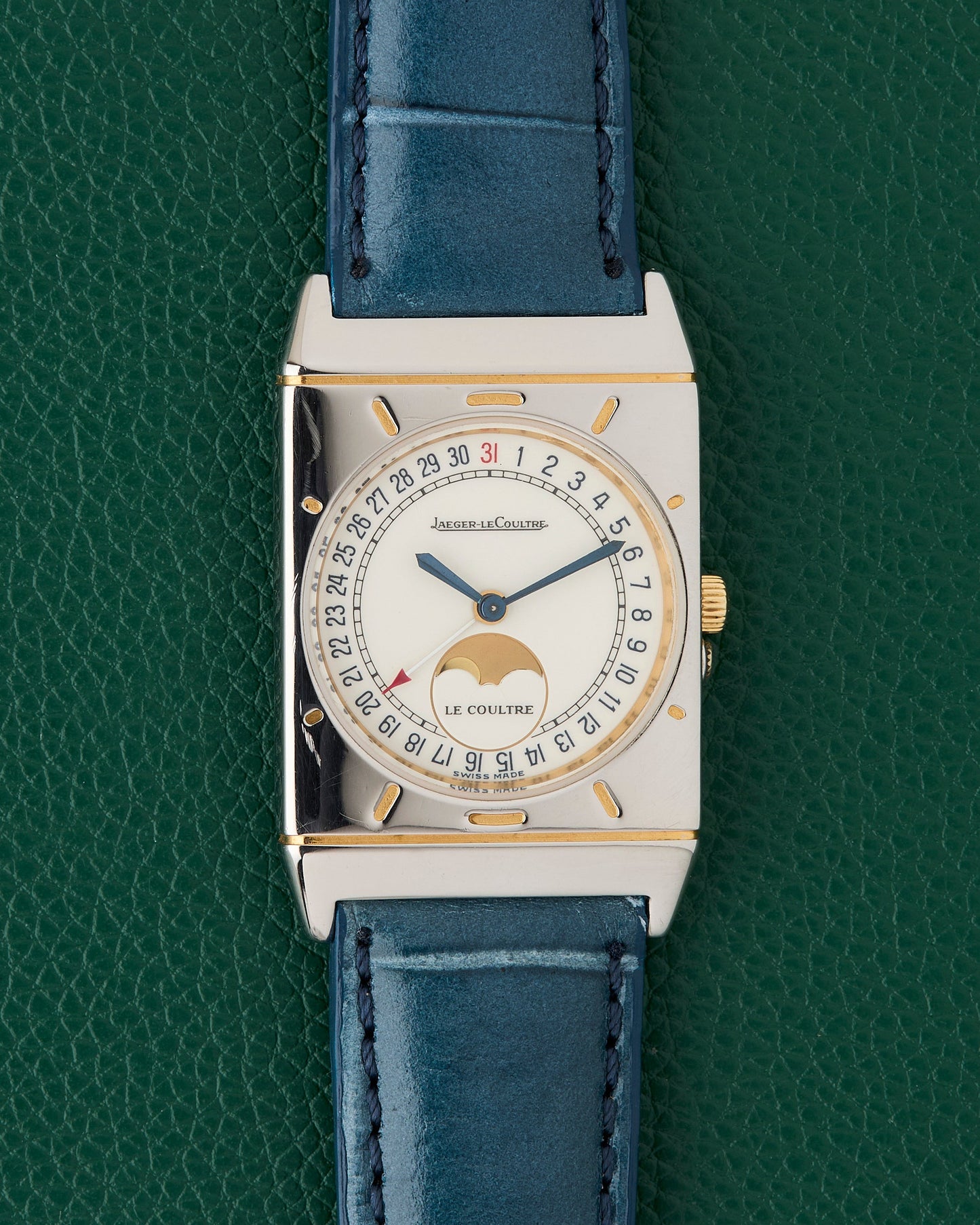 Jaeger-LeCoultre Tank Ref. 400.6.20 Pointer Date Moonphase