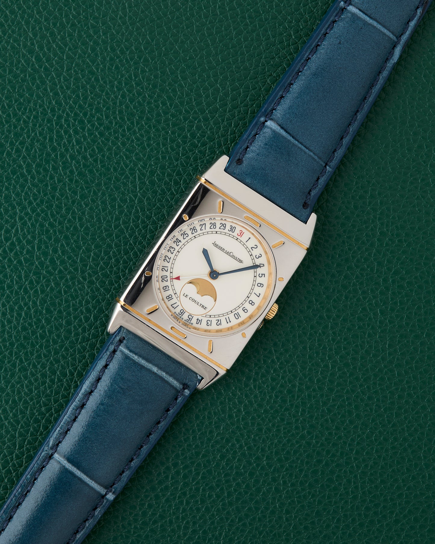 Jaeger-LeCoultre Tank Ref. 400.6.20 Pointer Date Moonphase