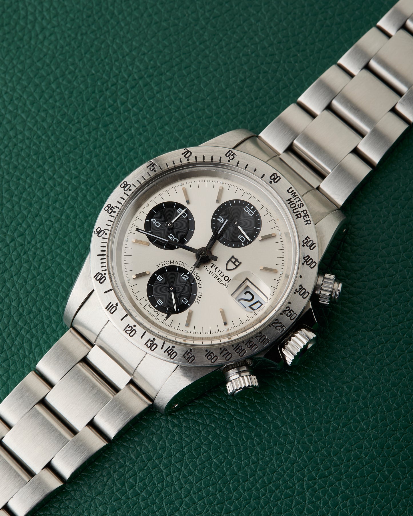 Tudor 94300 Oysterdate 1984 Big Block Panda Vintage Chronograph