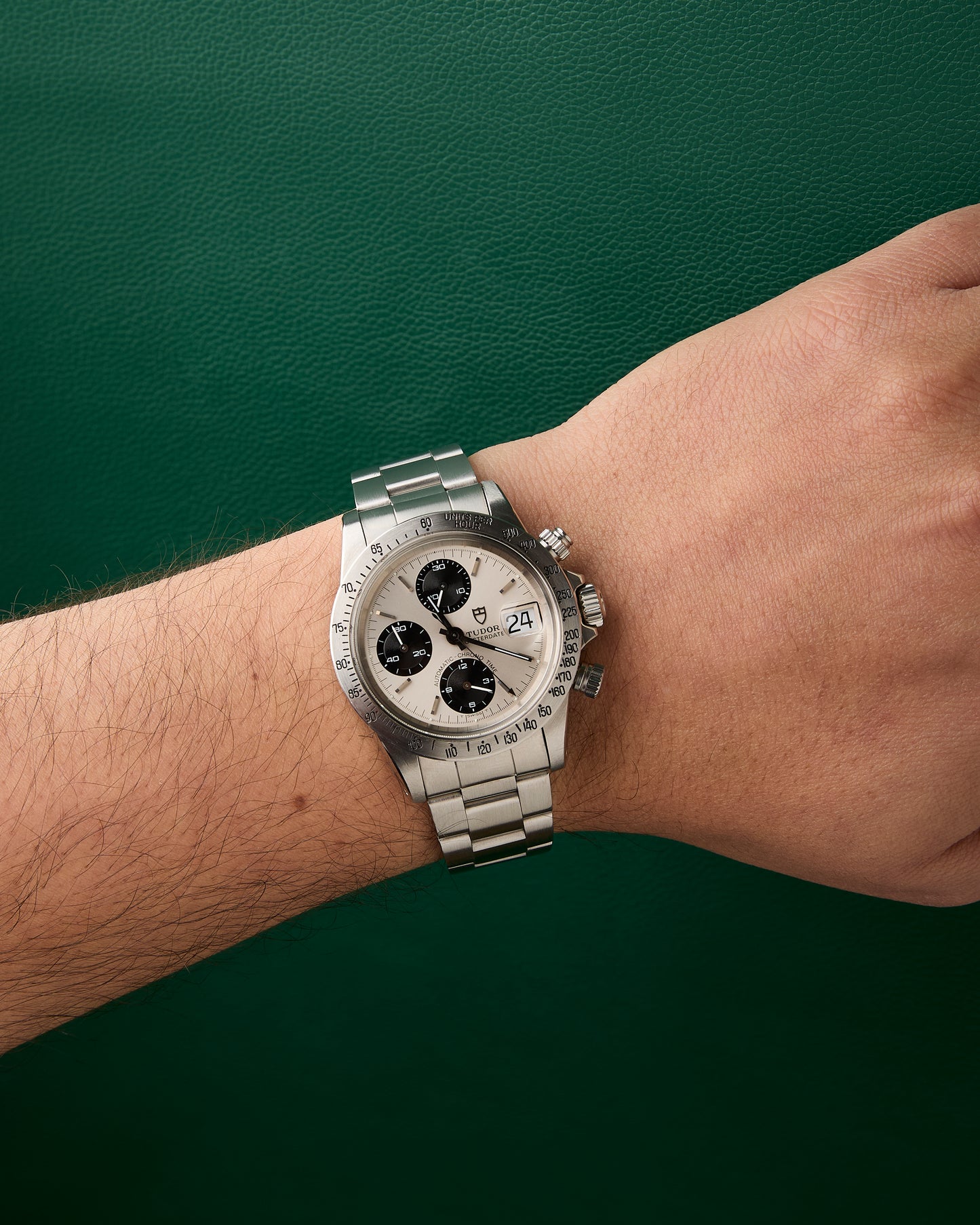 Tudor 94300 Oysterdate 1984 Big Block Panda Vintage Chronograph