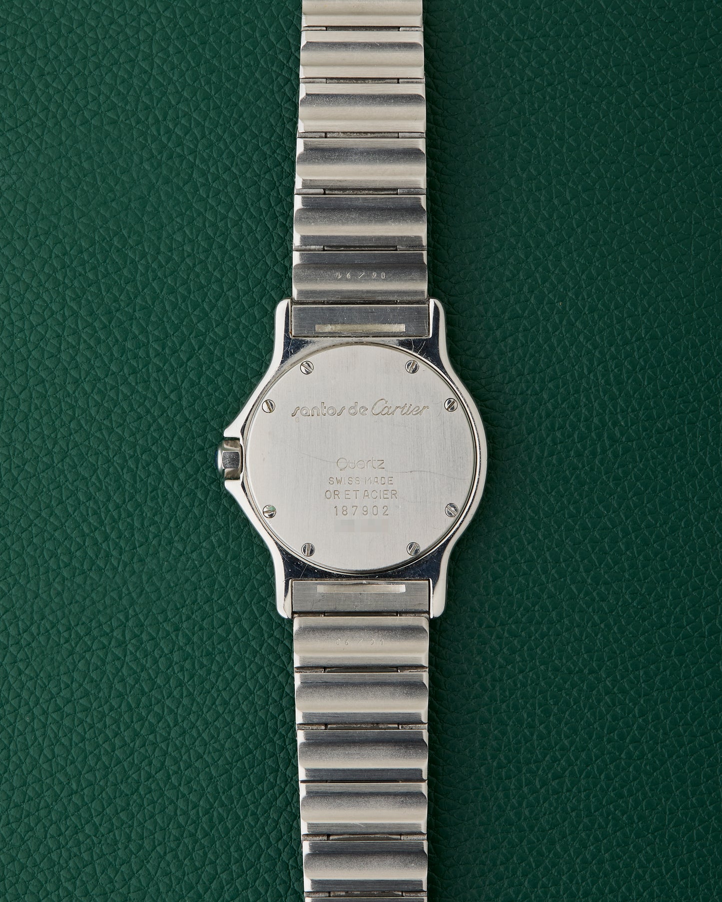 Cartier Santos Octagon Ref.187902 Two Toned 18k Yellow Gold Octagonal Bezel