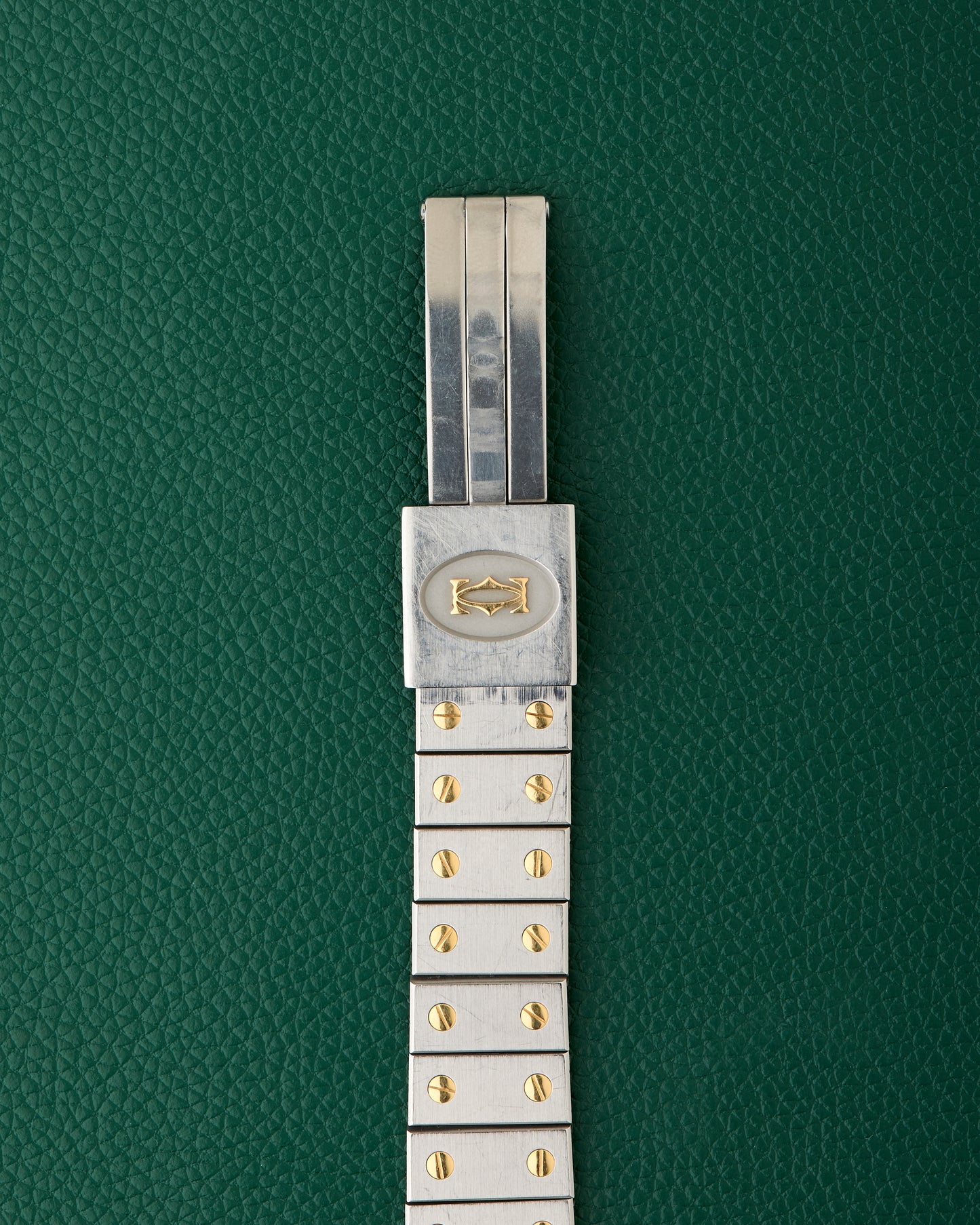 Cartier Santos Octagon Ref.187902 Two Toned 18k Yellow Gold Octagonal Bezel