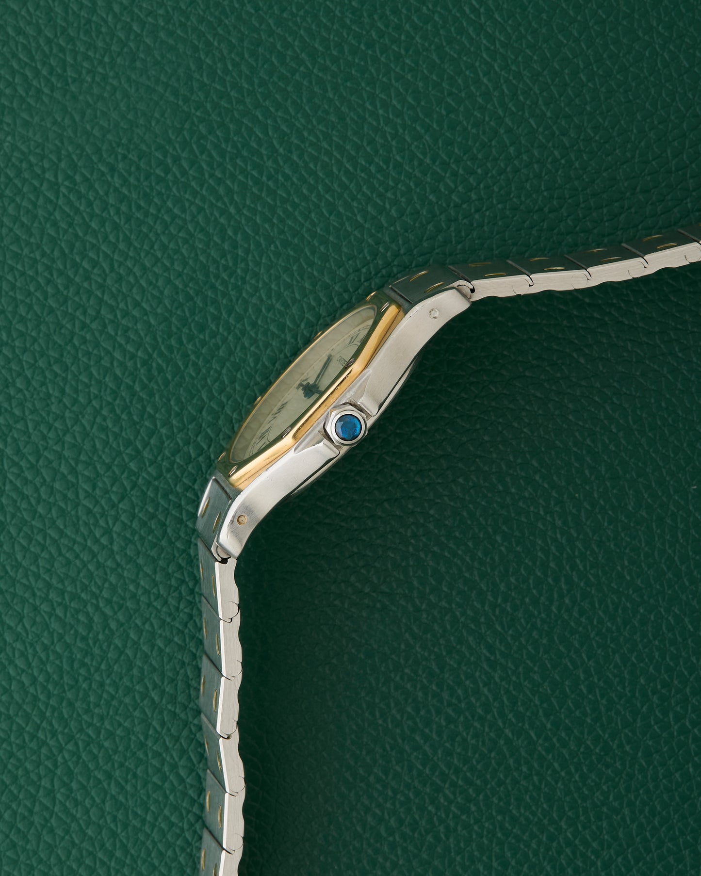 Cartier Santos Octagon Ref.187902 Two Toned 18k Yellow Gold Octagonal Bezel