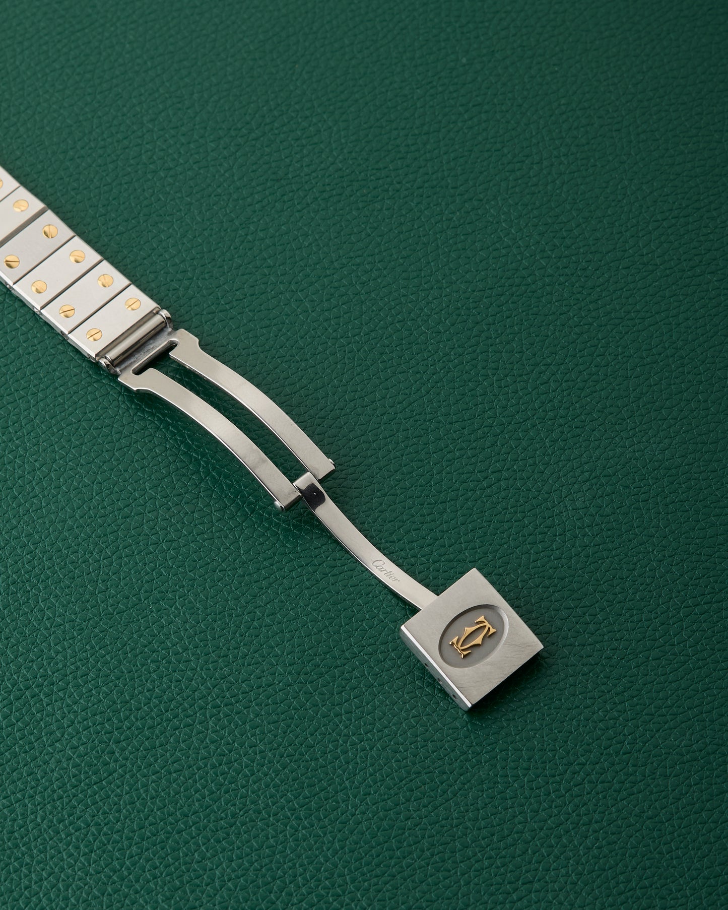 Cartier Santos Octagon Ref.187902 Two Toned 18k Yellow Gold Octagonal Bezel