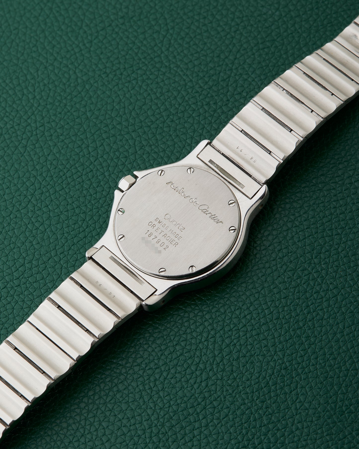 Cartier Santos Octagon Ref.187902 Two Toned 18k Yellow Gold Octagonal Bezel