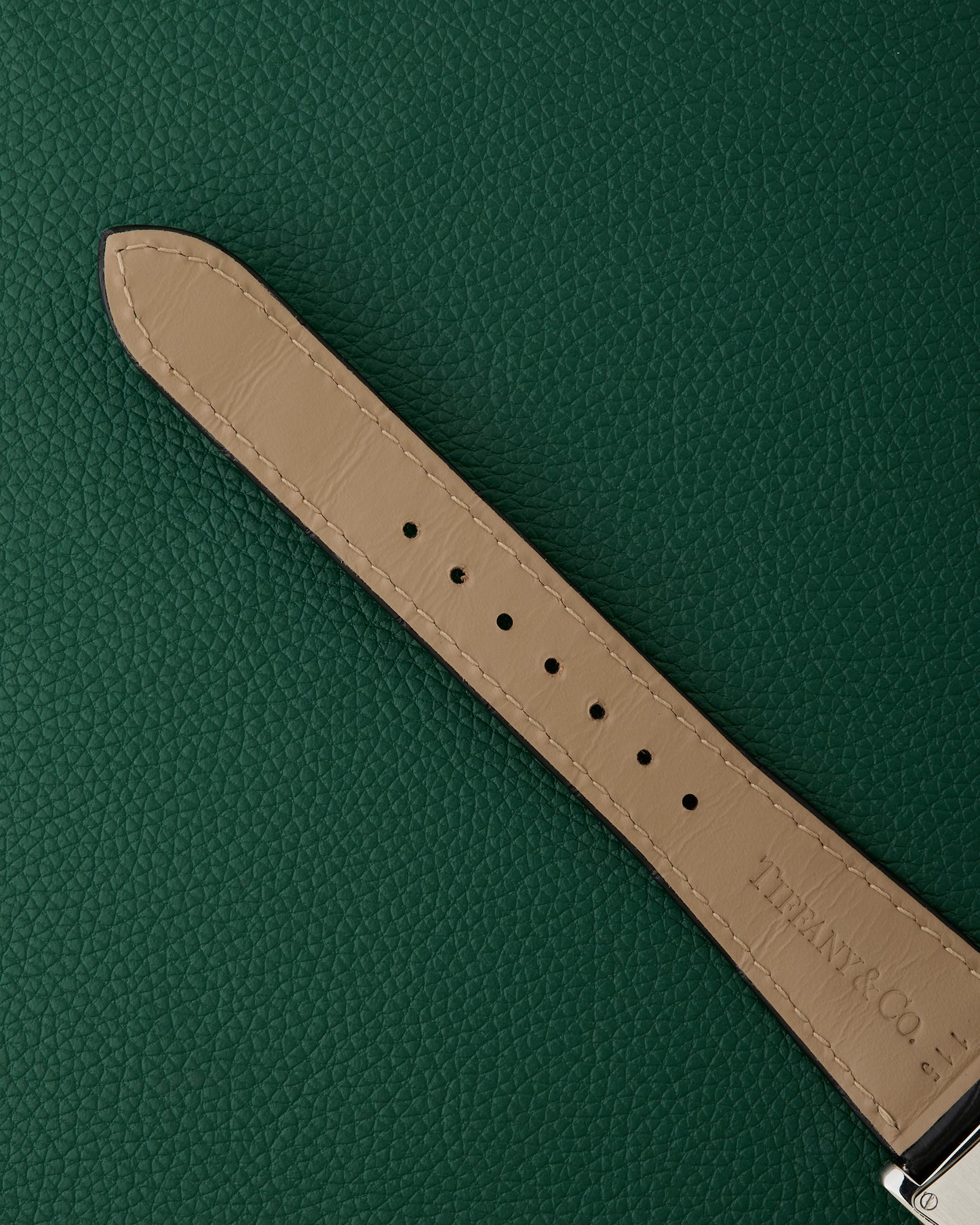 Tiffany & Co. New York East West Drivers Silver Art Deco Watch Boxed