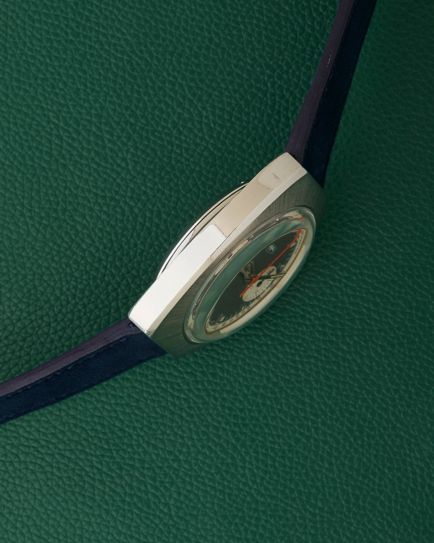 Heuer Ref.73373 Chronograph Evil Panda Grey Dial Tachymeter Vintage