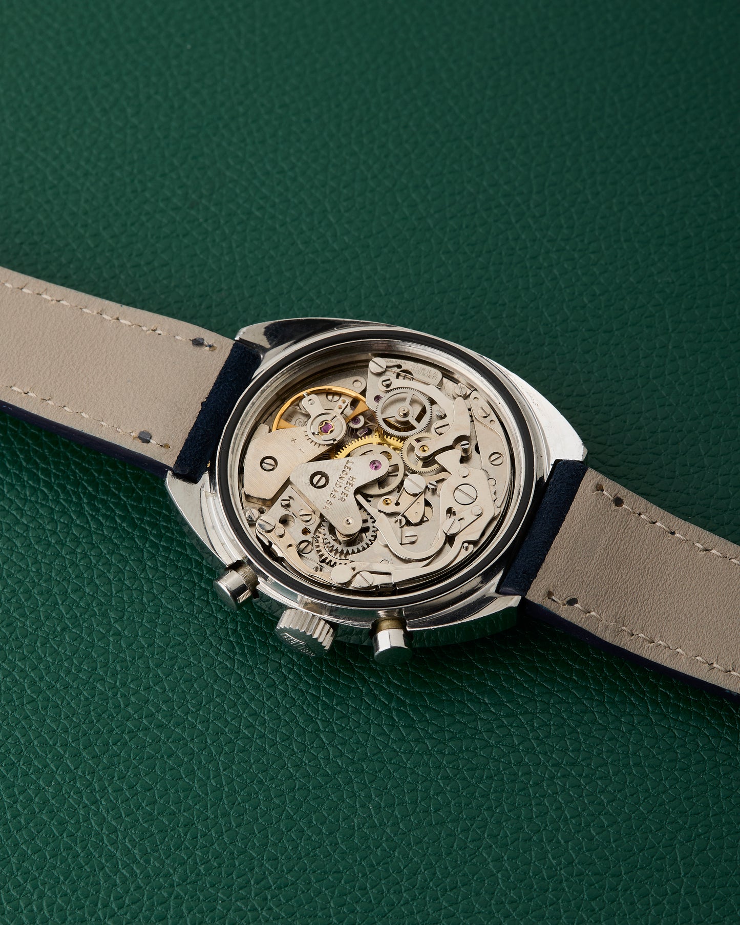 Heuer Ref.73373 Chronograph Evil Panda Grey Dial Tachymeter Vintage