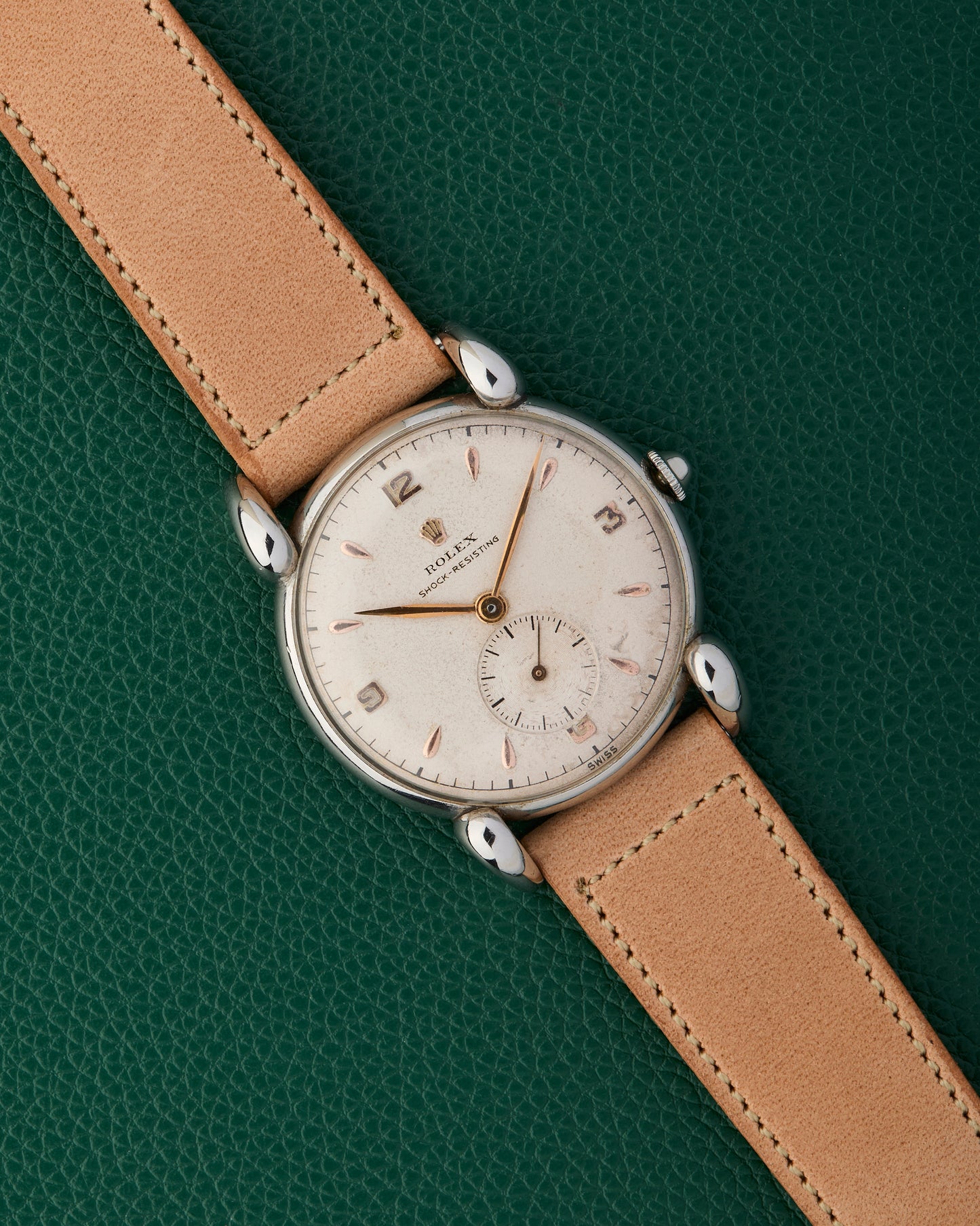 Rolex Ref. 4367 Shock Resisting Grasshopper Lugs 1944