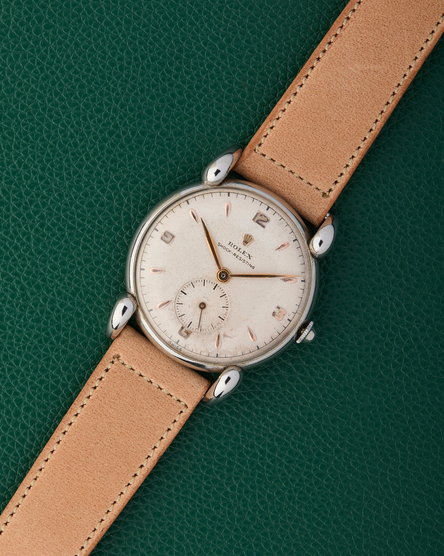 Rolex Ref. 4367 Shock Resisting Grasshopper Lugs 1944