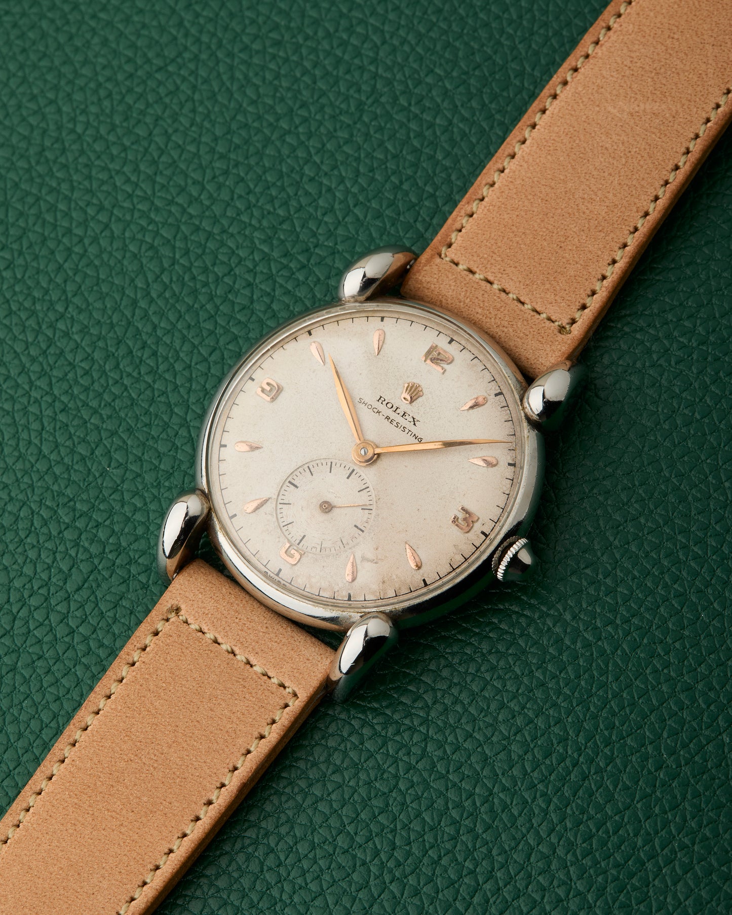 Rolex Ref. 4367 Shock Resisting Grasshopper Lugs 1944