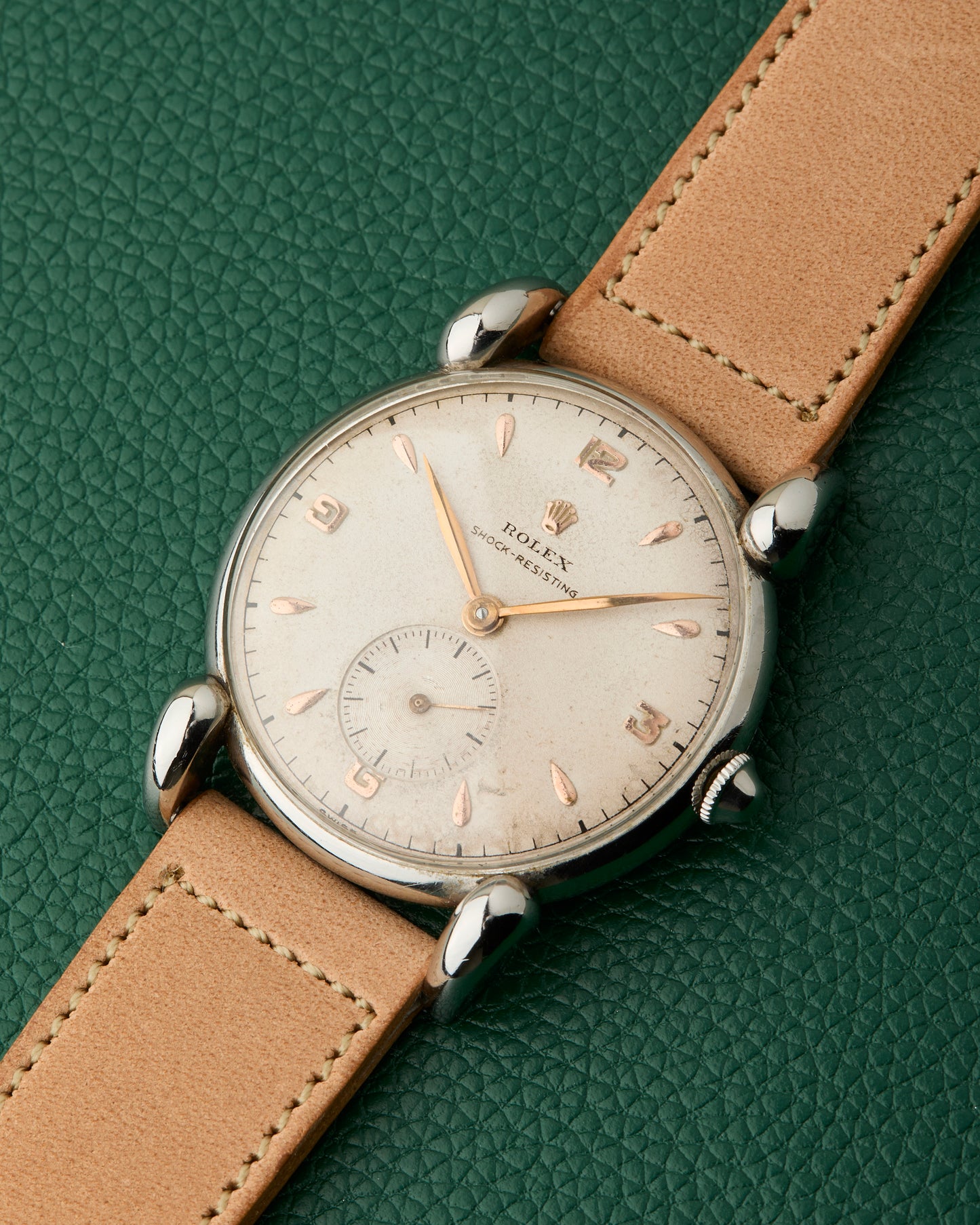 Rolex Ref. 4367 Shock Resisting Grasshopper Lugs 1944