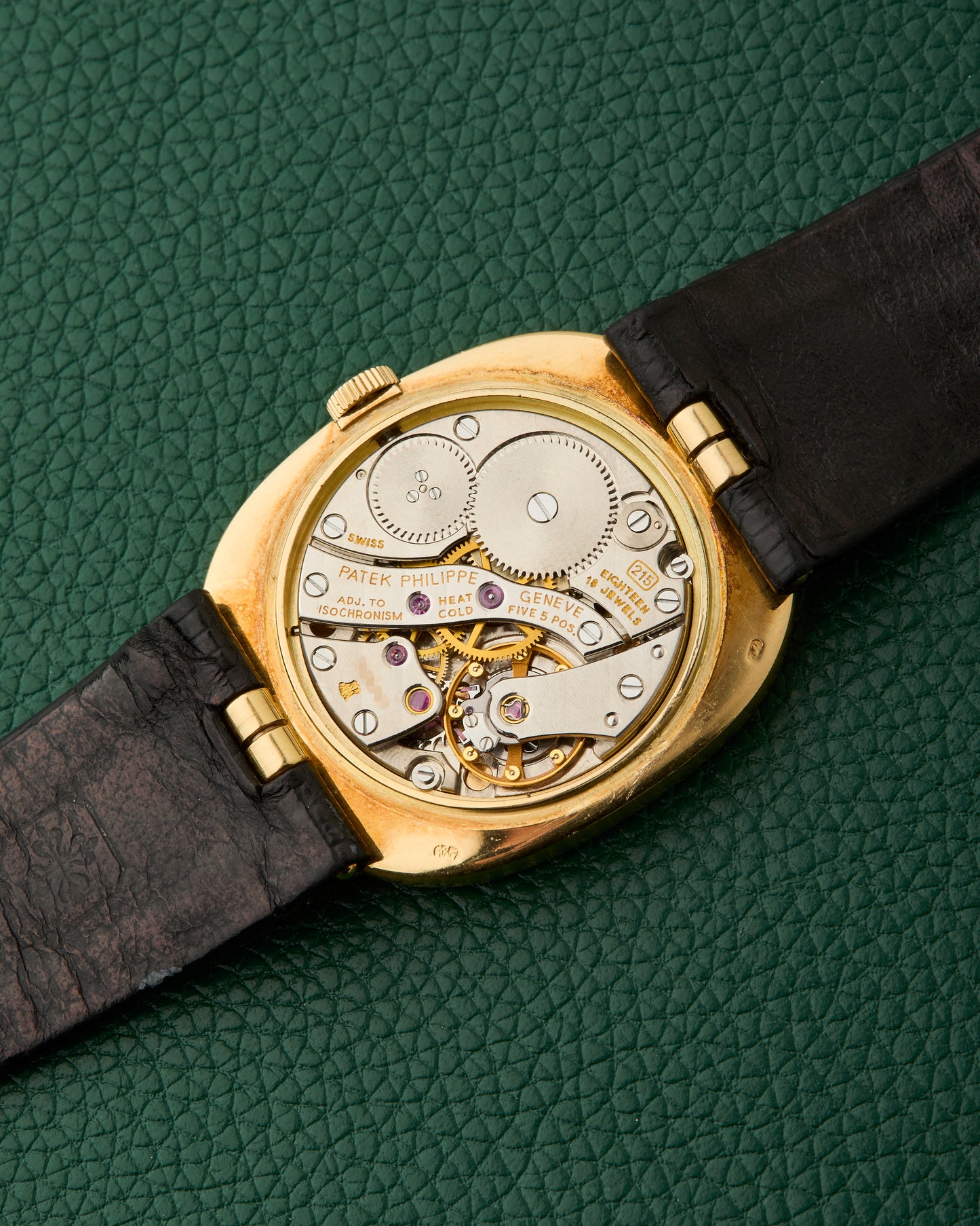 Patek Philippe Ref.3848 Ellipse Asprey Dual Signed 18k Blue Sunburst Dial