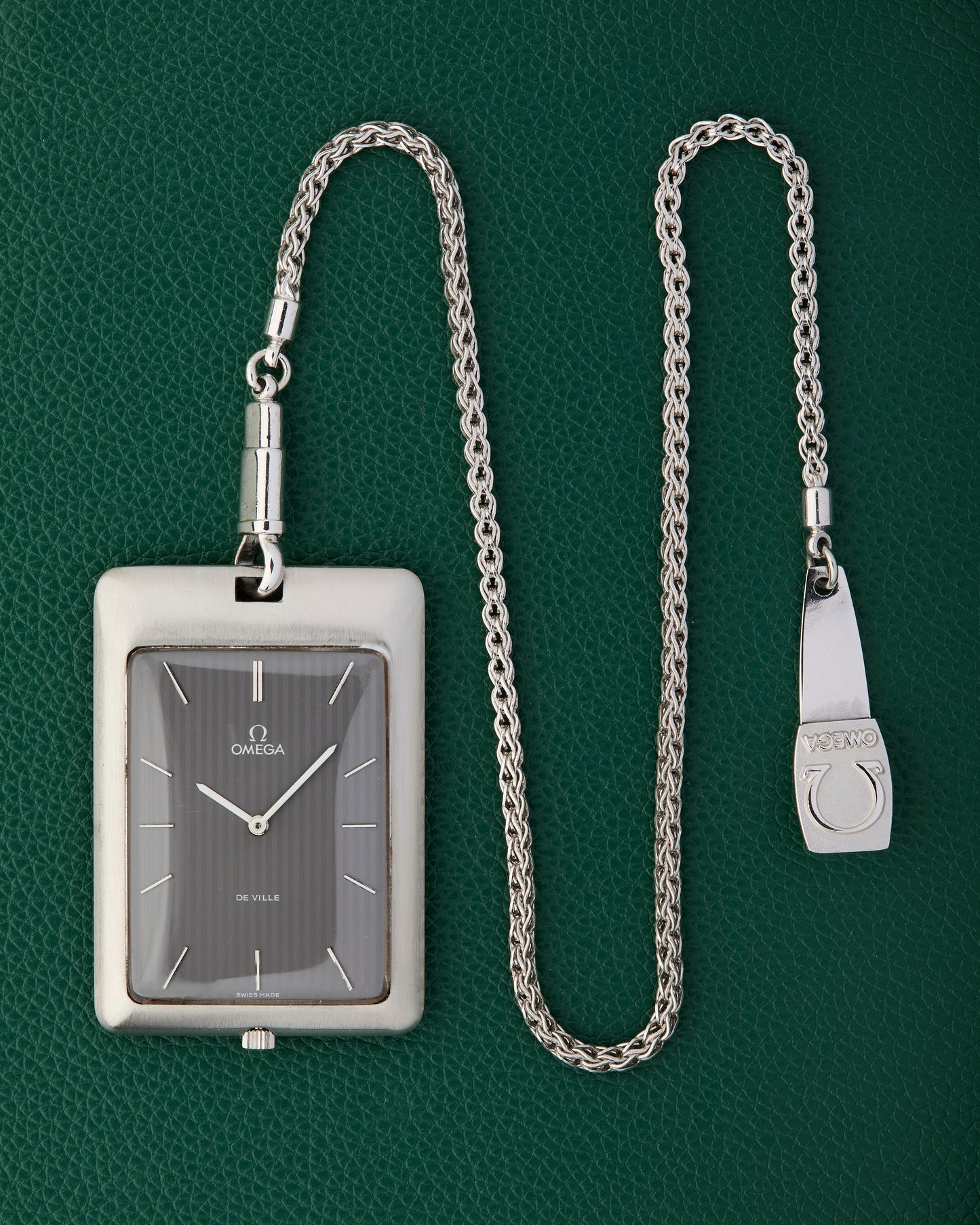 Omega DeVille Ref. 111.1738 Pocket Watch & Omega Chain