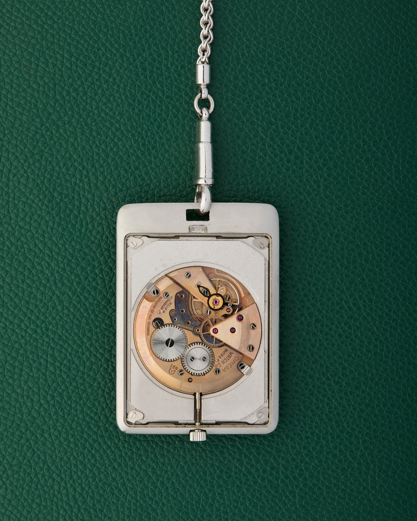 Omega DeVille Ref. 111.1738 Pocket Watch & Omega Chain
