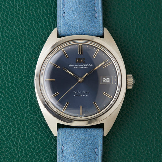 IWC Yacht Club International Watch Co R811AD Blue Dial Blue Strap